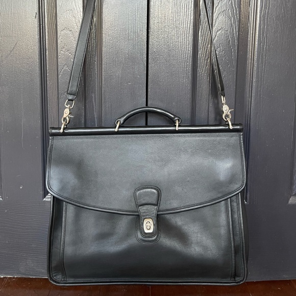 COACH Briefcase -Beekman Black Leather Genuine - Picture 14 of 16